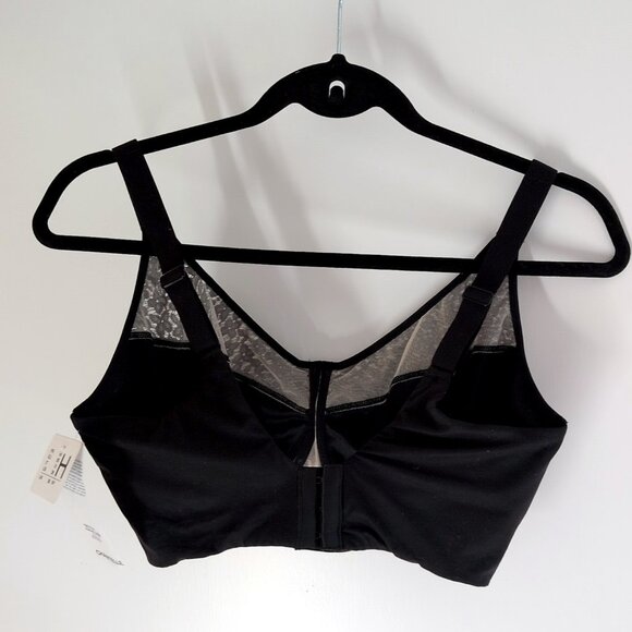 Chantelle Norah Comfort Underwire bra black stretch lace 36H UK 36FF NWT - Picture 3 of 4